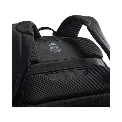 Xenon 3 Laptop Backpack, Fits Devices Up to 15.6", Ballistic Polyester, 12 x 8 x 17.5, Black