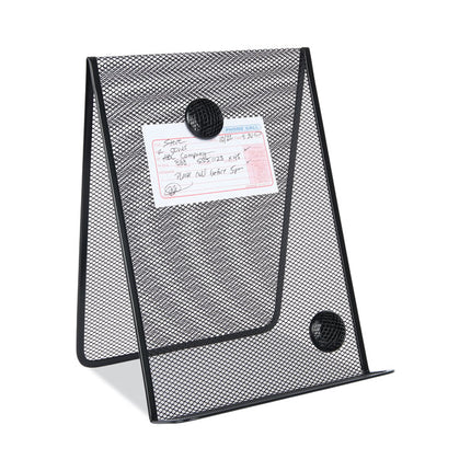 Metal Mesh Document Holder Free Standing, 35 Sheet Capacity, Metal, Black