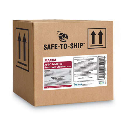 AFBC Acid-Free Restroom Cleaner, Safe-to-Ship, Fresh Scent, 32 oz Bottle, 6/Carton
