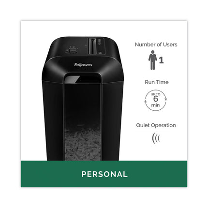 Powershred Lx65 Cross-Cut Shredder, 10 Manual Sheet Capacity
