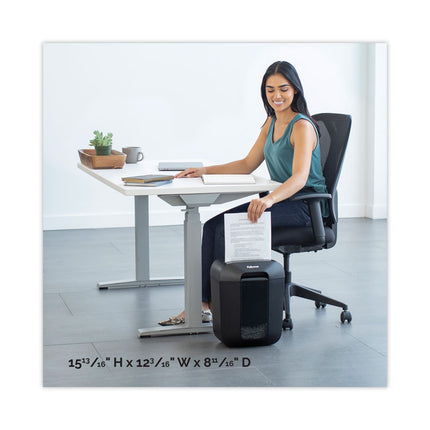 Powershred Lx45 Cross-Cut Shredder, 8 Manual Sheet Capacity