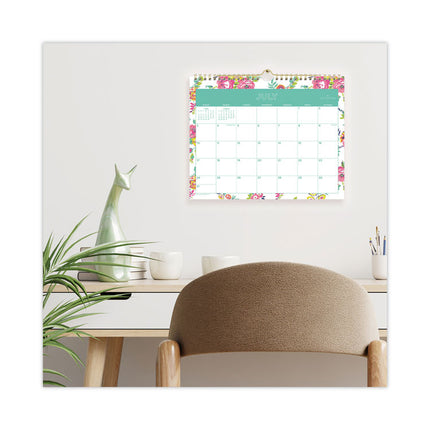 Day Designer Peyton Academic Wall Calendar, Floral Artwork, 11 x 8.75, White Sheets, 12-Month (July to June): 2024 to 2025