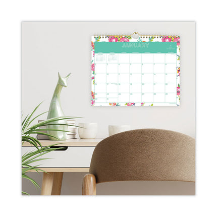 Day Designer Peyton Wall Calendar, Floral Artwork, 11 x 8.75, White/Multicolor Sheets, 12-Month (Jan to Dec): 2025