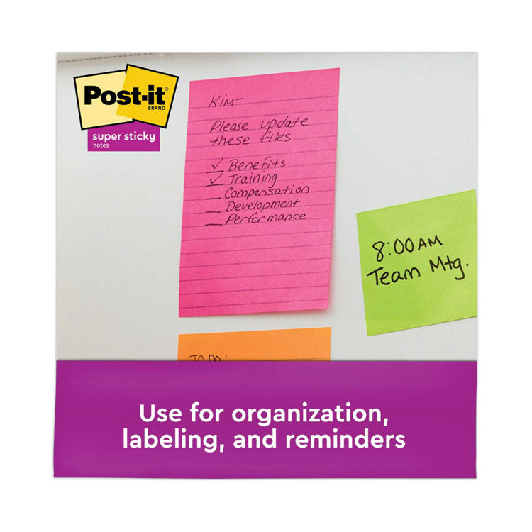 Pads in Energy Boost Collection Colors, Note Ruled, 4" x 6", 45 Sheets/Pad, 24 Pads/Pack
