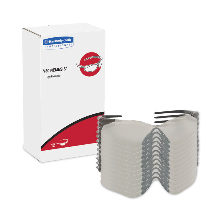 Nemesis VL Safety Glasses, Gunmetal Frame, Indoor/Outdoor Uncoated Lens