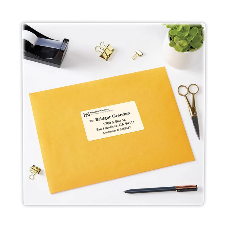 Shipping Labels with TrueBlock Technology, Laser Printers, 2.5 x 4, White, 8/Sheet, 25 Sheets/Pack