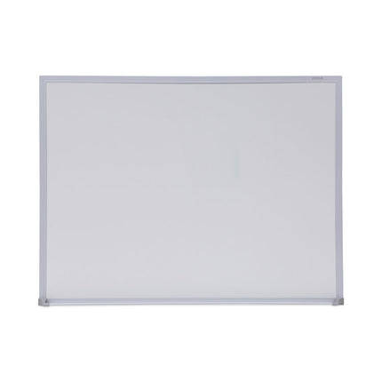 Melamine Dry Erase Board with Aluminum Frame, 24" x 18", White Surface, Anodized Aluminum Frame