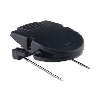 Wall Clips for Fabric Panels, 40 Sheet Capacity, Black, 50/Box