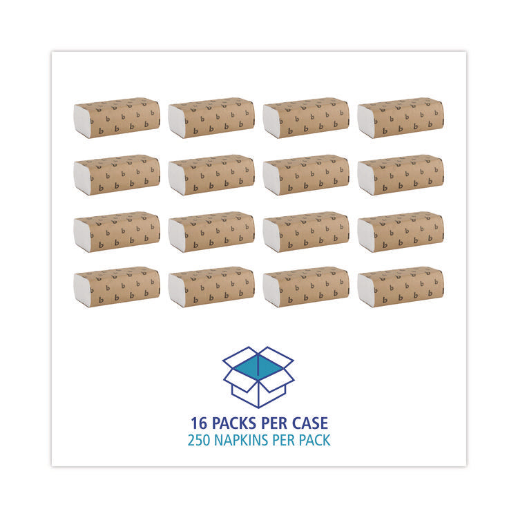 Multifold Paper Towels, 1-Ply, 9 x 9.45, White, 250 Towels/Pack, 16 Packs/Carton