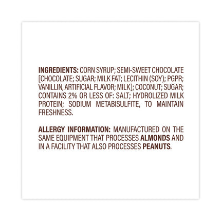 Candy Bar, Coconut and Dark Chocolate 1.75 oz, 36/Carton
