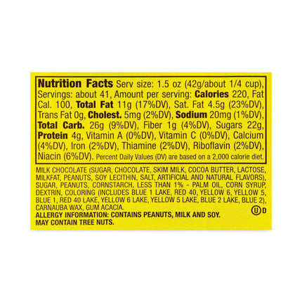 Milk Chocolate Peanut Candies, 62 oz Tub