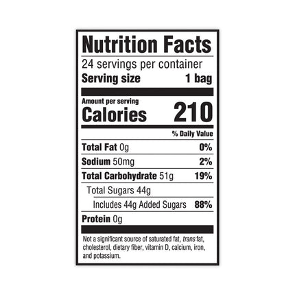 Chewy Candy, Assorted, 2 oz Bags, 24/Pack