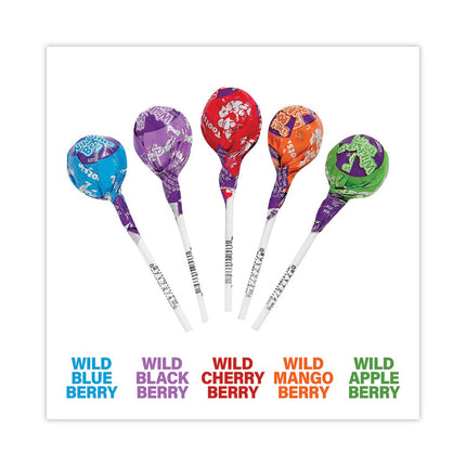 Tootsie Pops, Assorted Wild Berry Flavors, 0.6 oz Lollipops, 100/Box