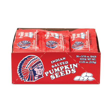Salted Pumpkin Seeds, 0.31 oz Pouches, 36 Pouches/Pack, 2 Packs/Carton
