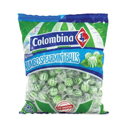Jumbo Spearmint Balls, 0.04 oz, 120 Balls/Bag, 1 Bag/Carton