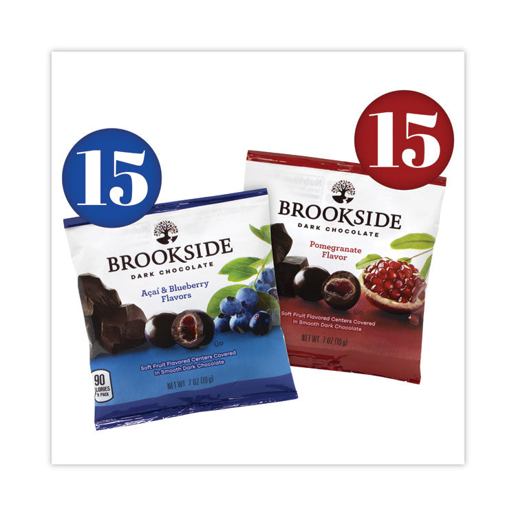 Dark Chocolate Fruit, Acai Blueberry and Pomegranate, 30 Pouches/Carton
