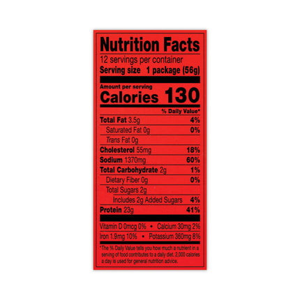 Jumbo Original Beef Steak, 2 oz, 12/Box