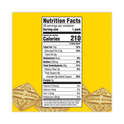 Lorna Doone Shortbread Cookies, 1.5 oz Packet, 30 Packets/Carton