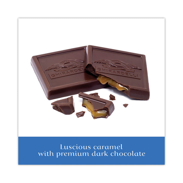 Dark and Sea Salt Caramel Chocolate Squares, 5.32 oz Packs, 3 Count