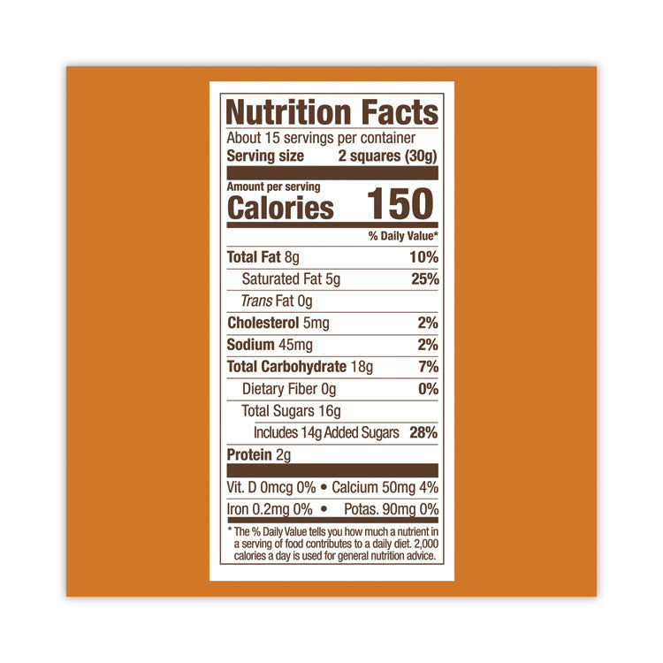 Milk Chocolate and Caramel Chocolate Squares, 15.96 oz Bag