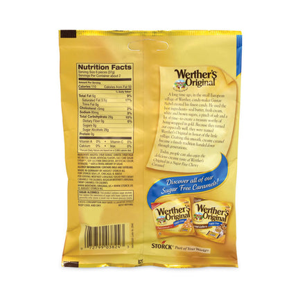 Sugar Free Chewy Caramel Candy, 2.75 oz Bag, 3/Pack