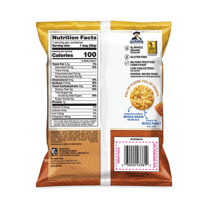 Rice Crisps, Caramel, 0.91 oz Bag, 60 Bags/Carton