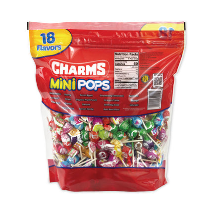 Mini Pops, 3.74 lb Bag, Assorted Flavors, 300/Bag
