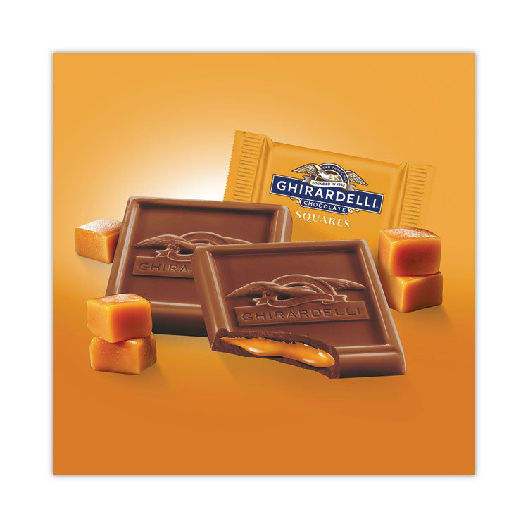 Milk Chocolate and Caramel Chocolate Squares, 15.96 oz Bag