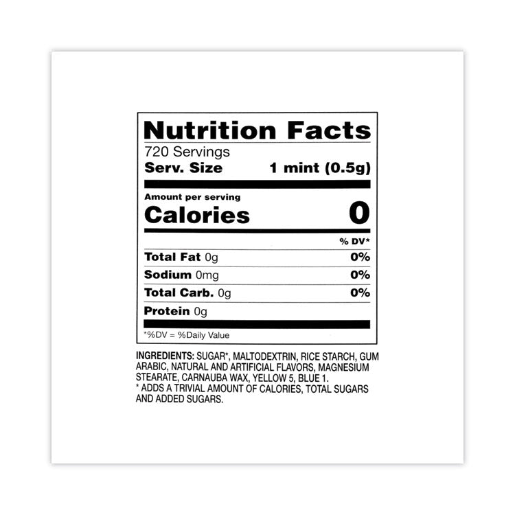 Breath Mints, Wintergreen, 1 oz Bottle, 12 Bottles/Carton