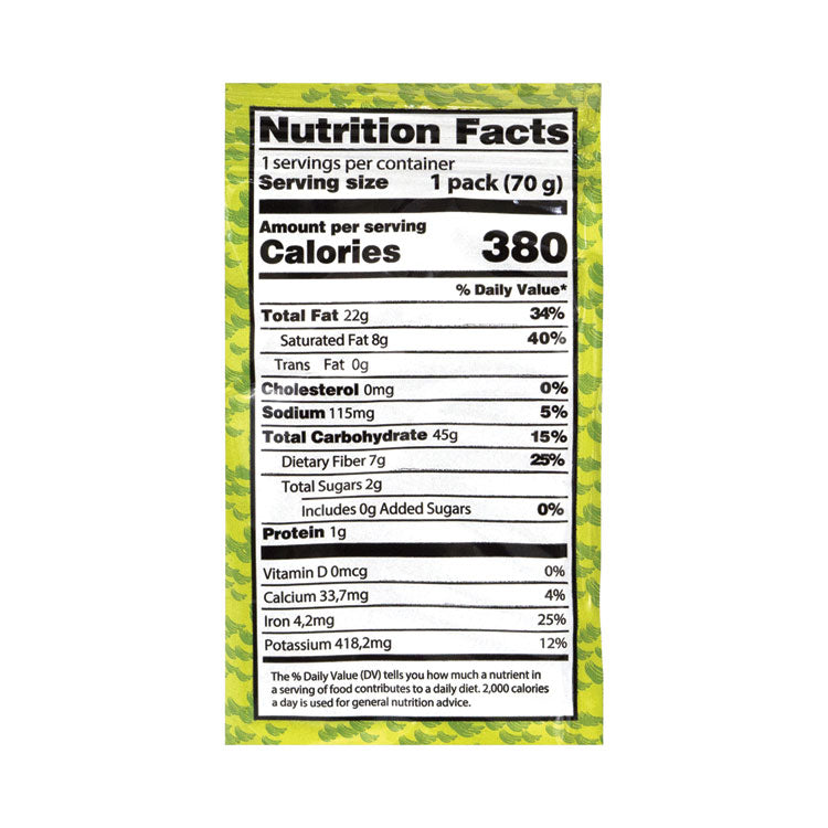 Platanitos Plantain Chips, 2.5 oz/Pack, 30 Packs/Carton