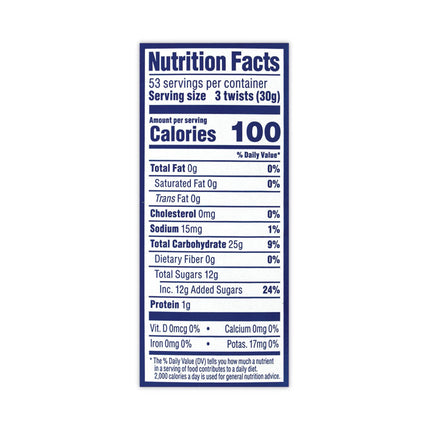 Original Red Twists, 3.5 lb Tub