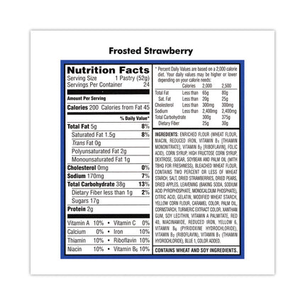 Pop Tarts, Brown Sugar Cinnamon/Strawberry, 2 Tarts/Pouch, 12 Pouches/Pack, 2 Packs/Carton