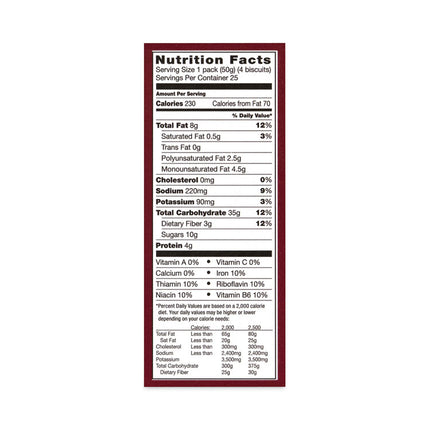 belVita Breakfast Biscuits, Cinnamon Brown Sugar, 1.76 oz Pack, 25 Packs/Carton