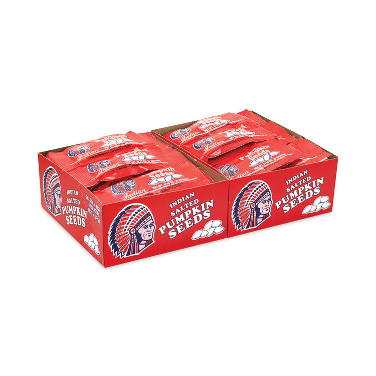 Salted Pumpkin Seeds, 0.31 oz Pouches, 36 Pouches/Pack, 2 Packs/Carton