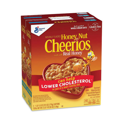 Honey Nut Cereal, 27.5 oz Box, 2/Carton