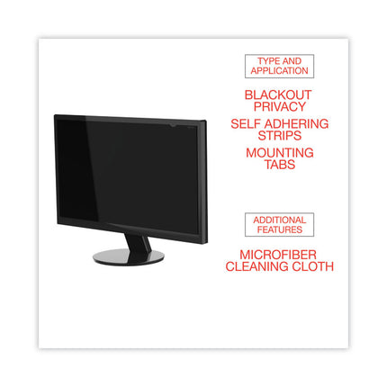 Blackout Privacy Filter for 20" Widescreen Flat Panel Monitor, 16:9 Aspect Ratio