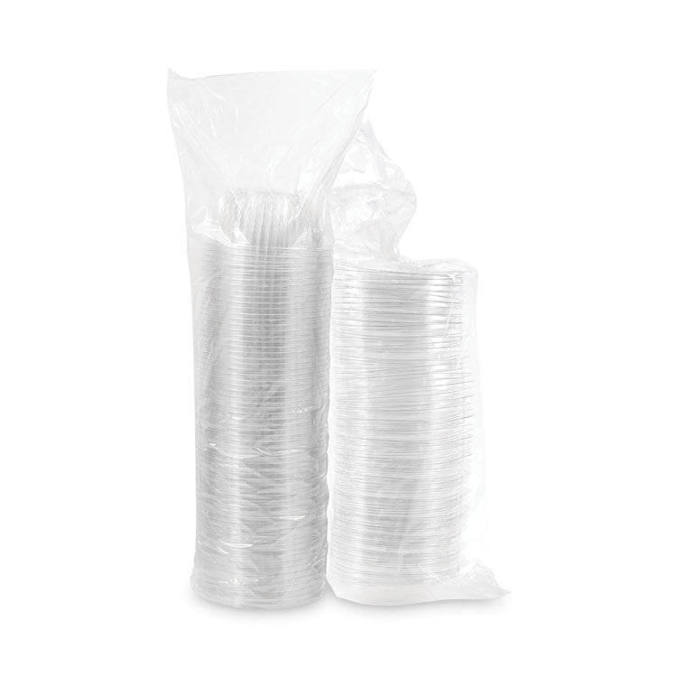 PresentaBowls Bowl/Lid Combo-Paks, 16 oz, 5.38" Diameter x 2.6" h, Clear, Plastic, 63/Pack, 4 Pack/Carton