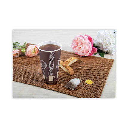 Thermoguard Insulated Paper Hot Cups, 20 oz, Steam Print Design, 600/Carton