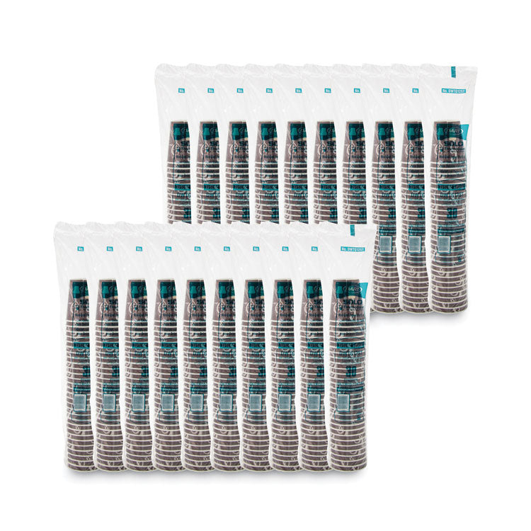 Thermoguard Insulated Paper Hot Cups, 12 oz, Steam Print Design, 600/Carton