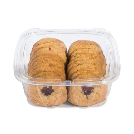 ClearPac SafeSeal Tamper-Resistant/Evident Containers, Flat Lid, 48 oz, Clear, Plastic, 100/Bag, 2 Bags/Carton