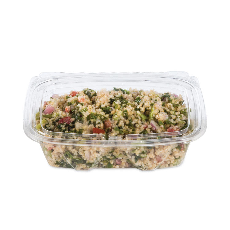 ClearPac SafeSeal Tamper-Resistant, Tamper-Evident Containers, Tall, Flat Lid, 20 oz, Clear, Plastic, 200/Carton