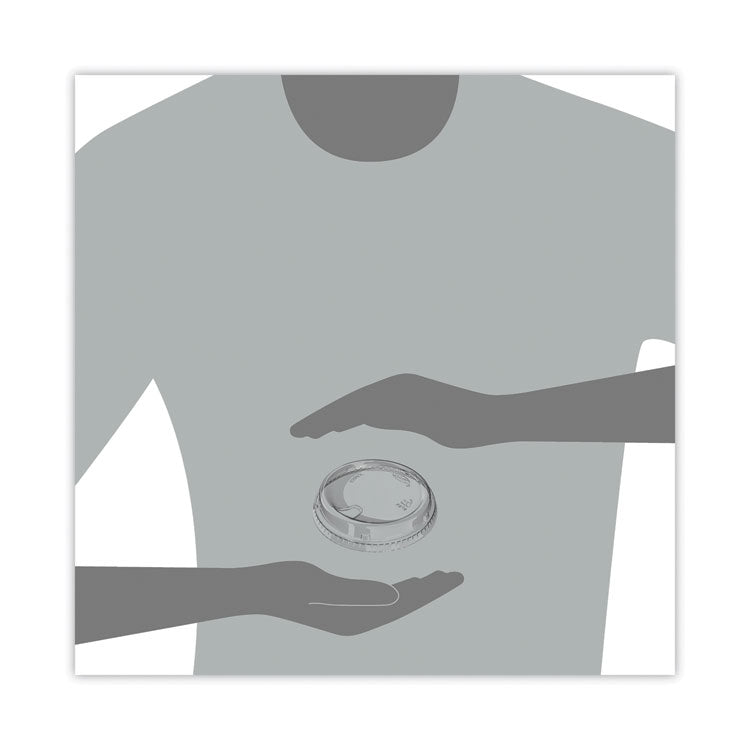 Prima Strawless Plastic Lids, Fits 12 oz to 26 oz Cold Cups, Clear, 1,000/Carton