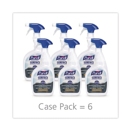 Professional Surface Disinfectant, Fresh Citrus, 32 oz Spray Bottle, 6/Carton