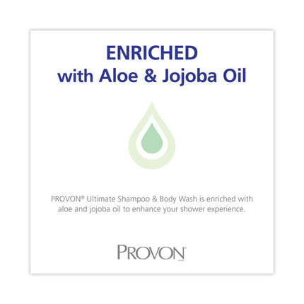 Ultimate Shampoo and Body Wash, Herbal Scent, 1,000 mL, 8/Carton