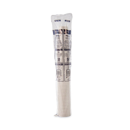 Single-Sided Poly Paper Hot Cups, 16 oz, White, 50/Sleeve, 20 Sleeves/Carton