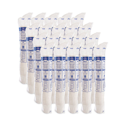 Single-Sided Poly Paper Hot Cups, 10 Oz, White, 1,000/carton
