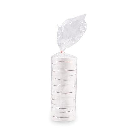 Paper Lids for Food Containers, For 32 oz Containers, Vented, 4.6" Diameter x 0.7" h, White, 25/Bag, 20 Bags/Carton