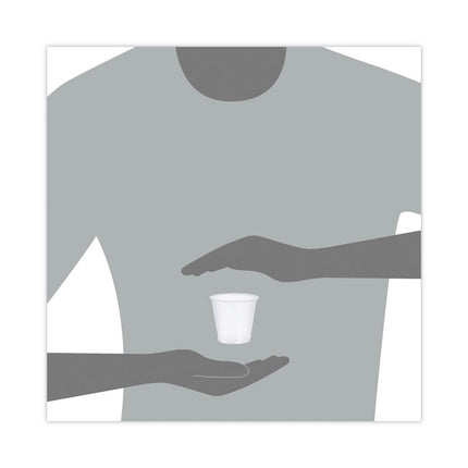 High-Impact Polystyrene Cold Cups, 3.5 oz, Plastic, Translucent, 100/Pack