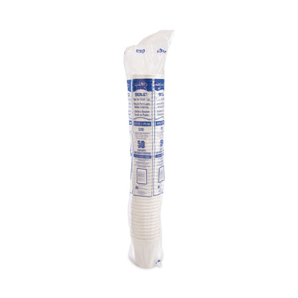 Single-Sided Poly Paper Hot Cups, 10 Oz, White, 1,000/carton
