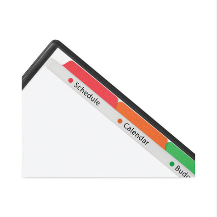 Clear Easy View Plastic Dividers With Multicolored Tabs And Sheet Protector, 5-Tab, 11 X 8.5, Clear, 1 Set